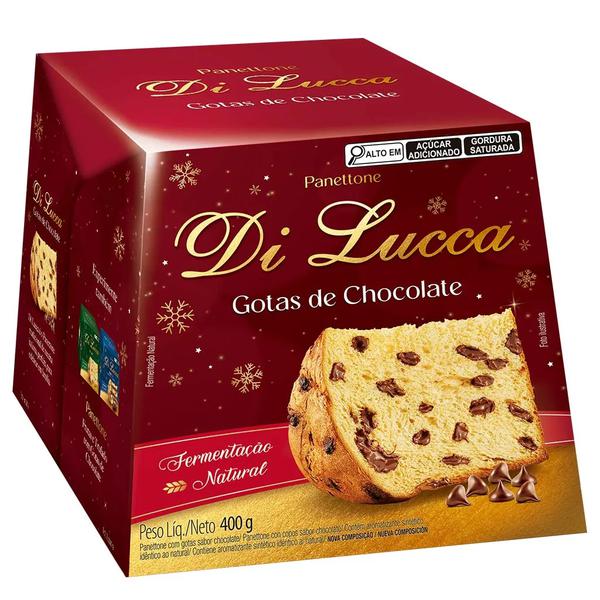 PANETTONE GOTAS CHOCOLATE 400G DI LUCCA