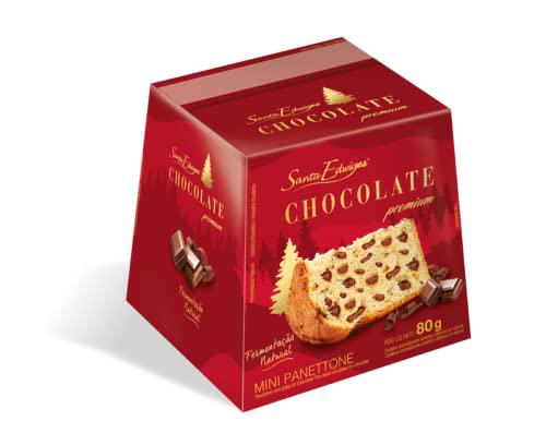 PANETTONE MINI GOTAS CHOCOLATE NATAL 80G SANTA EDWIGES