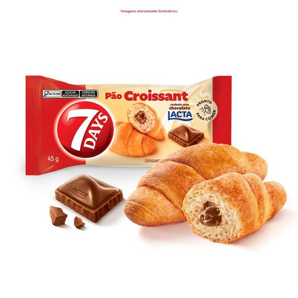 PAO CROISSANT AO LEITE 45G UN 7 DAYS
