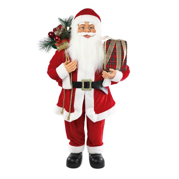 PAPAI NOEL DECORATIVO EM PE C/ PRESENTES 45CM UN CROMUS