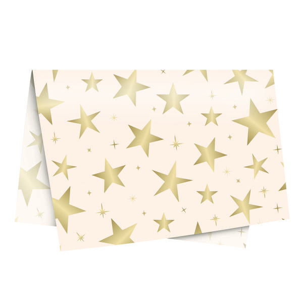 PAPEL SEDA BRILHAR MARFIM/OURO 49X69 UN CROMUS