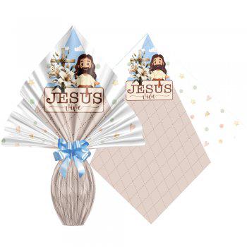 PASCOA PRATIC 34X34CM PASCOA CRISTA 25UN XINGO