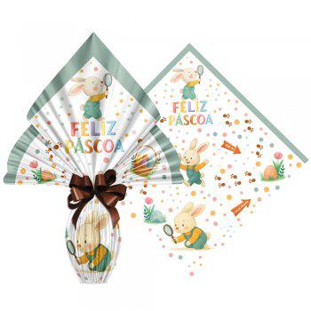 PASCOA PRATIC 39X39CM CACA AOS OVOS 25UN XINGO