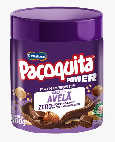 PASTA DE AMENDOIM PACOQUITA CACAU E AVELA 500G SANTA HELENA