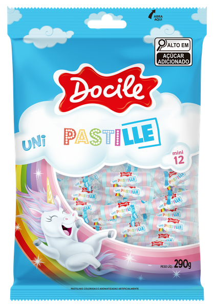 PASTILLE MINI BAU MORANGO UNI 290G DOCILE 8960