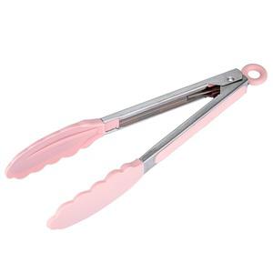 PEGADOR INOX COM PONTA SILICONE ROSA 23CM UN WECK