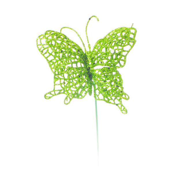 PICK BORBOLETA GLITTER VDB 24CM UN CROMUS