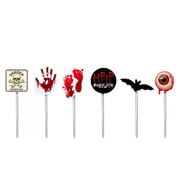 PICK DECORATIVO HELP HALLOWEEN SORTIDO C/12 UN CROMUS