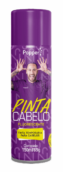 PINTA CABELO ROXO FLUORESCENTE NEYMAR JR 150ML POPPER