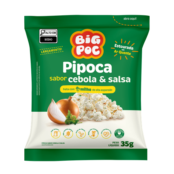 PIPOCA CEBOLA E SALSA 35G  BIG POC