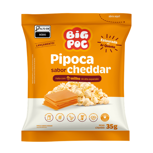 PIPOCA CHEDDAR 35G  BIG POC