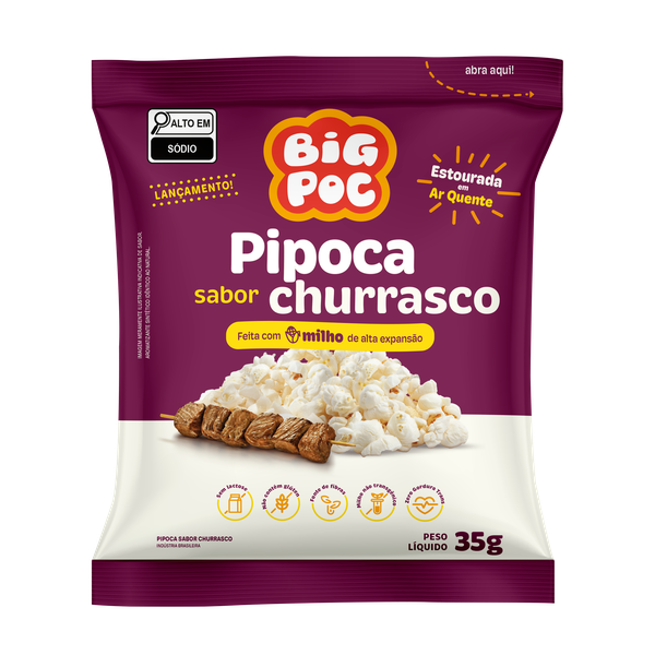 PIPOCA CHURRASCO 35G  BIG POC
