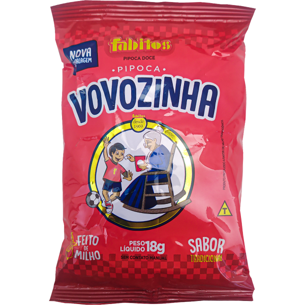 PIPOCA DOCE 50UNX18G VOVOZINHA