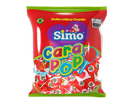 PIRULITO CARAPOP MORANGO 400G SIMONETTO