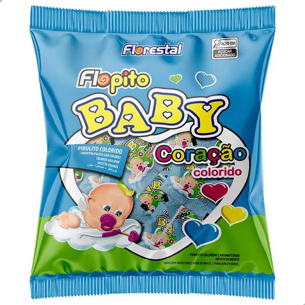 PIRULITO FLOPITO 816 BABY FRUTAS 200G 50UN FLORESTAL