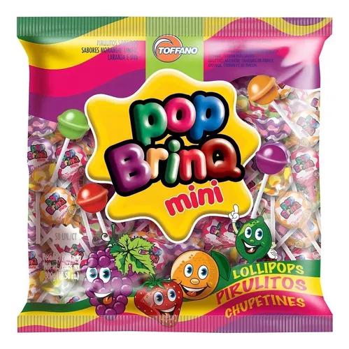 PIRULITO POP BRINQ MINI FRUTAS 50UN TOFFANO