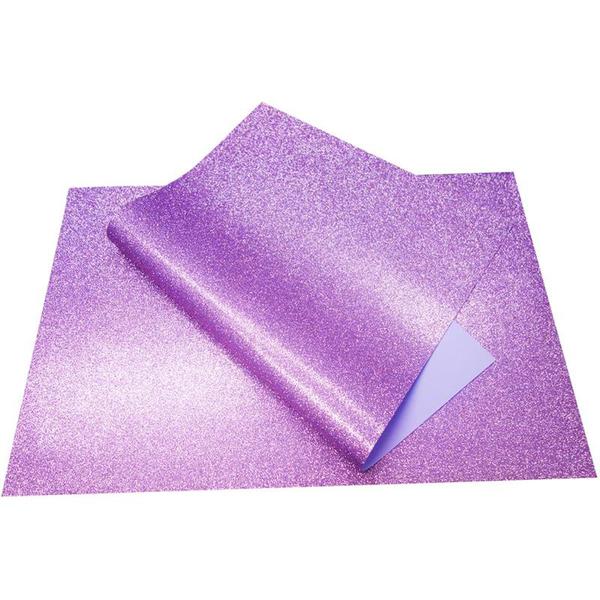 PLACA DE EVA COM GLITTER LILAS 1,5MM VMP