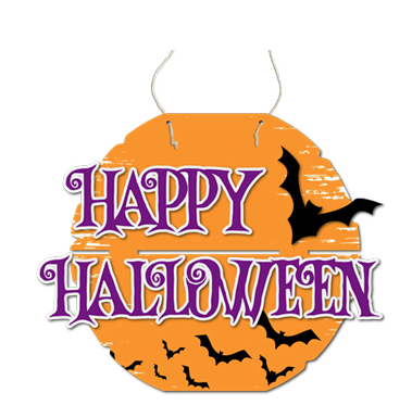 PLACA DECORATIVA HAPPY HALLOWEEN UN GRINTOY