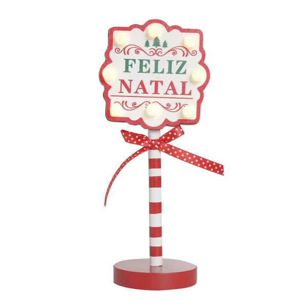 PLACA FELIZ NATAL VRM/BCO UN CROMUS