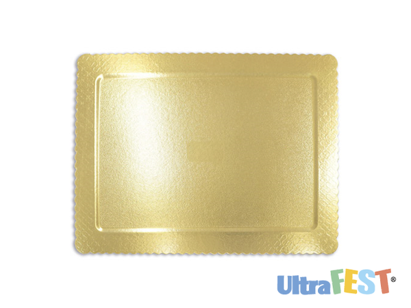 PLACA RETANGULAR OURO 45X35CM ULTRAFEST