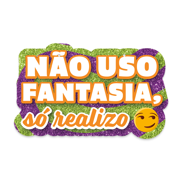 PLAQUINHA CARNAVAL PARA VESTIR NAO USO FANTASIA UN REGINA