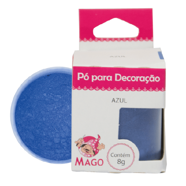 PO PARA DECORACAO AZUL 8G MAGO