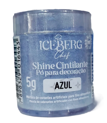 PO PARA DECORACAO CINTILANTE AZUL 5G UN ICEBERG