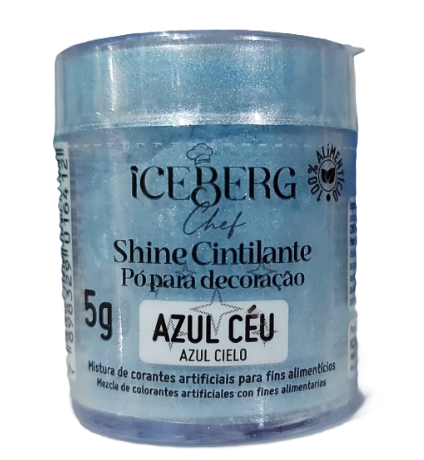 PO PARA DECORACAO CINTILANTE AZUL CEU 5G UN ICEBERG