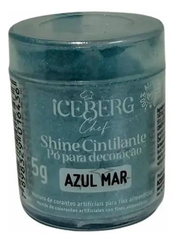 PO PARA DECORACAO CINTILANTE AZUL MAR 5G UN ICEBERG