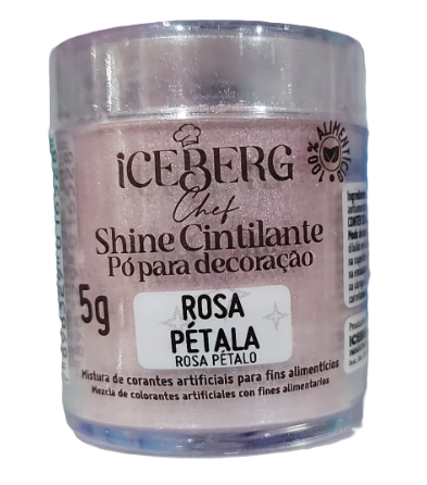 PO PARA DECORACAO CINTILANTE ROSA PETALA 5G UN ICEBERG