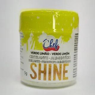 PO PARA DECORACAO CINTILANTE VERDE LIMAO 5G UN ICEBERG