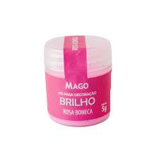 PO PARA DECORACAO ROSA BONECA BRILHO 5G MAGO