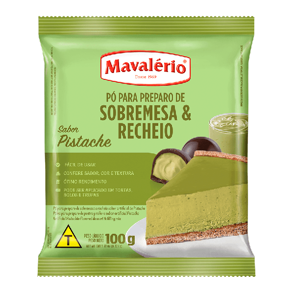 PO PREPARO SOBREMESA PISTACHE 100G MAVALERIO