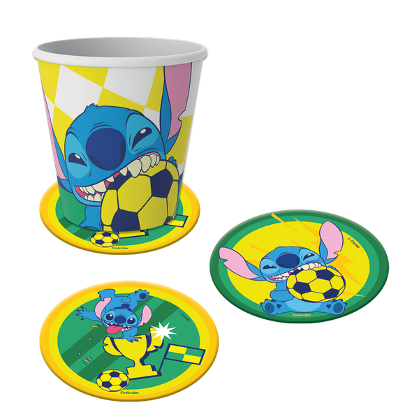 PORTA COPOS STITCH NA COPA 8UN FESTCOLOR