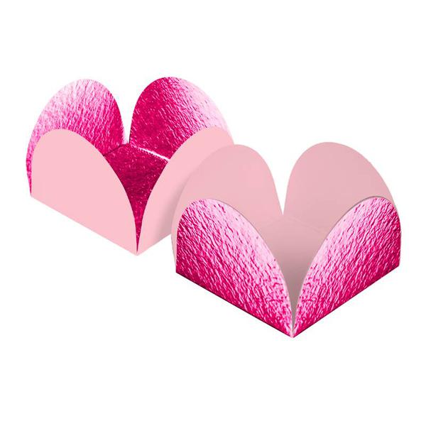 PORTA FORMINHA DUO ROSA CLARO E METALIZADO PINK 50UN REGINA