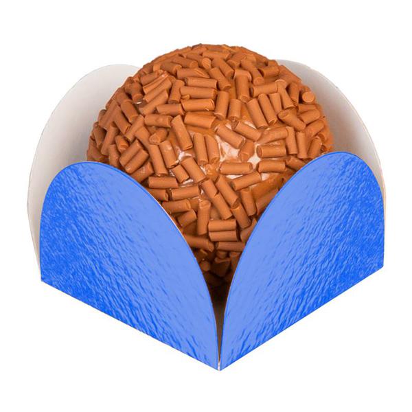 PORTA FORMINHA METALIZADO AZUL ROYAL 50UN REGINA