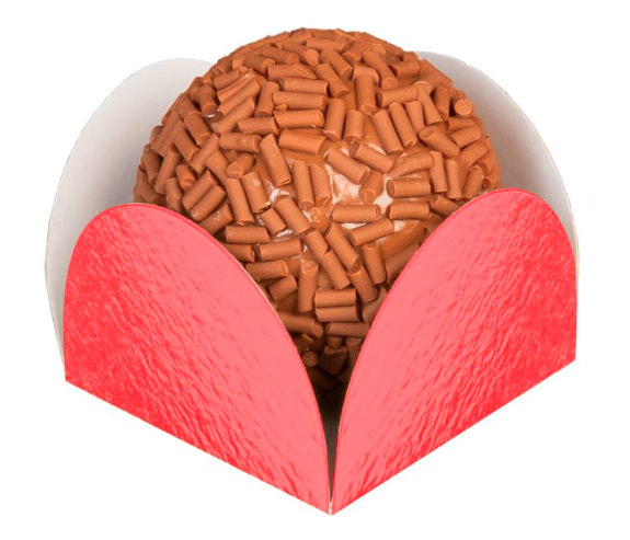 PORTA FORMINHA METALIZADO VERMELHO 50UN REGINA