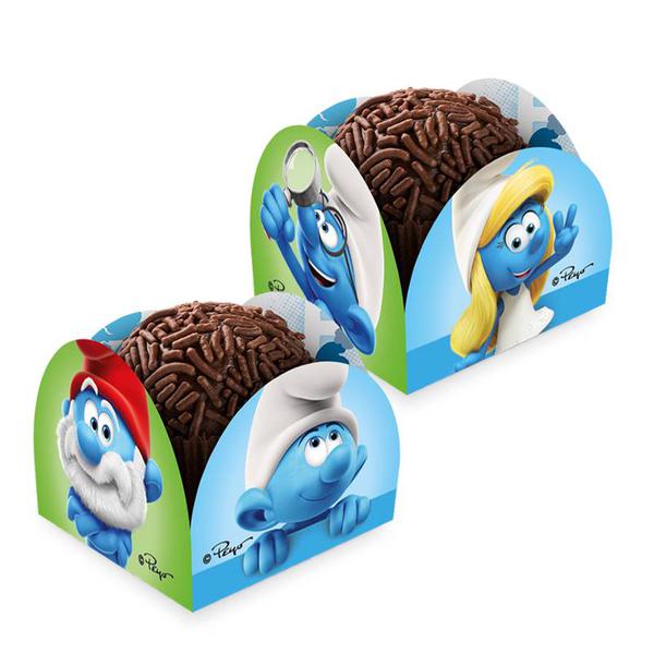 PORTA FORMINHA SMURFS 50UN REGINA