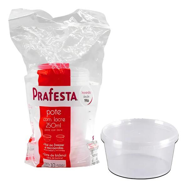 POTE COM LACRE 250ML 10UN PRAFESTA 8801
