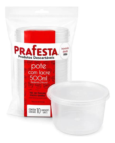 POTE COM LACRE 500ML 10UN PRAFESTA 8805