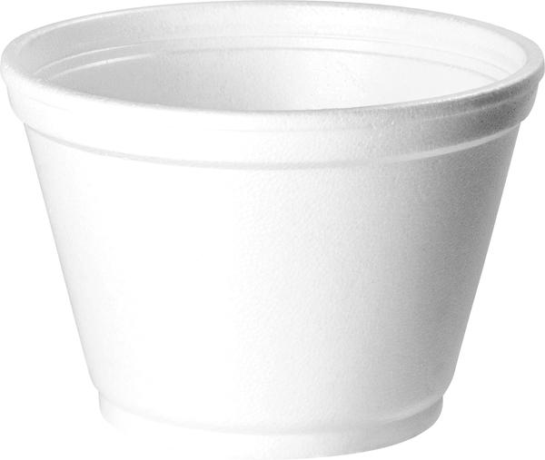 POTE ISOPOR 180ML BRANCA 50UN PT-180 EPS COPOBRAS