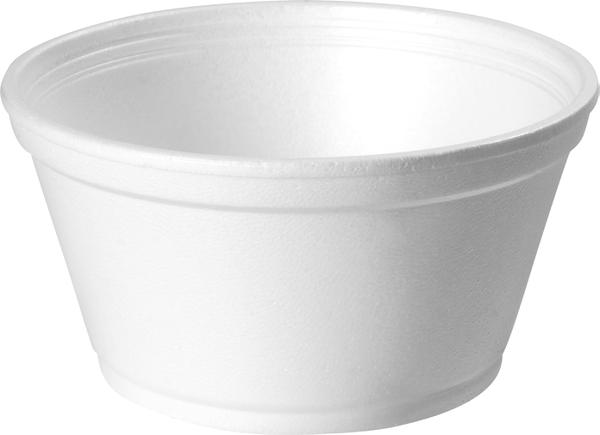 POTE ISOPOR 240ML BRANCA 50UN PT-240 PS COPOBRAS