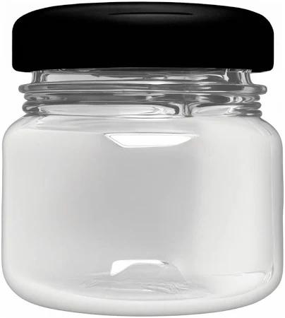 POTE PAPINHA 40ML PRETO 10UN QUALYPLAST