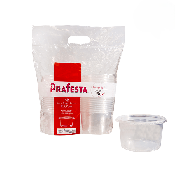 POTE PP 1000ML 24UN PRAFESTA 8252