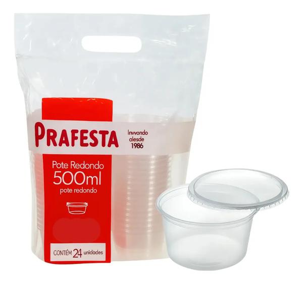 POTE PP 500ML 24UN PRAFESTA 8231