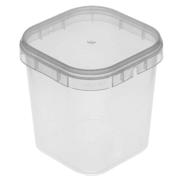 POTE QUADRADO COM TAMPA 500ML 10UN PLASTILANIA