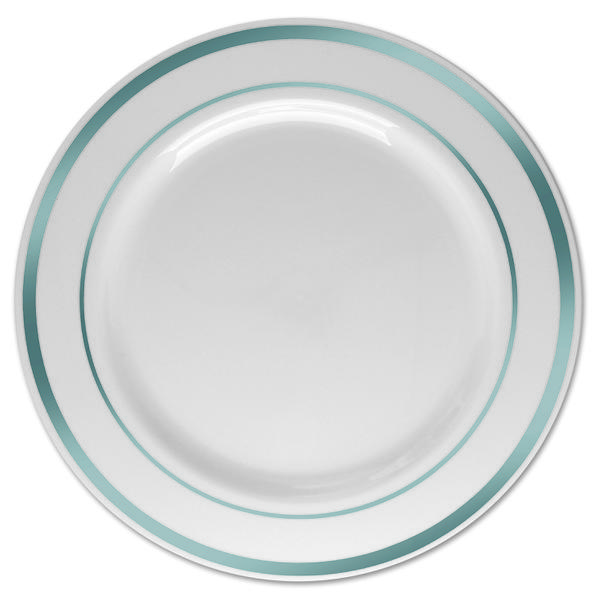 PRATO BORDA PRATA SOBREMESA 19CM 06UN SILVER