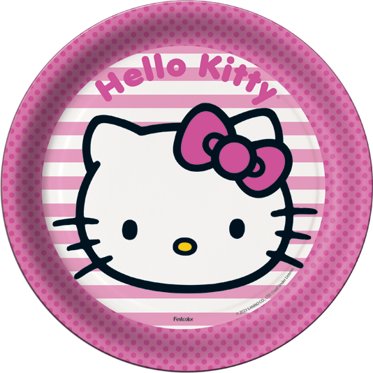 PRATO HELLO KITTY ROSA 08UN FESTCOLOR