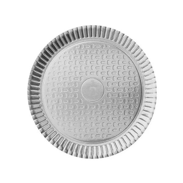 PRATO LAMINADO PRATA Nº5 28,5CM FESTCOLOR