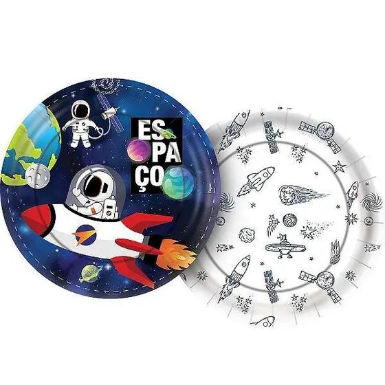 PRATO PAPEL 18CM REDONDO ESPACIAL 08UN REGINA